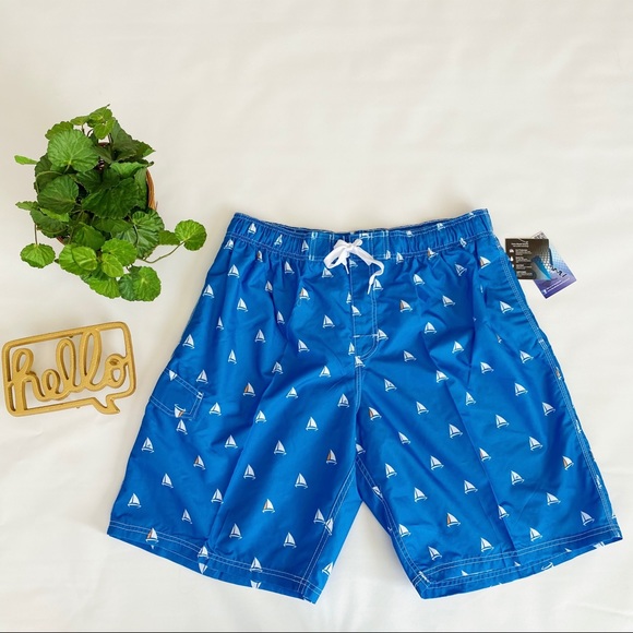 Kanu Surf | Men’s Blue Sailboat Swim Trunks 2X New